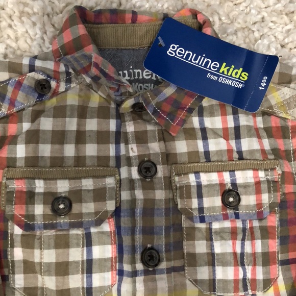 NWT Toddler plaid long sleeve - Picture 2 of 3